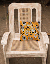 Load image into Gallery viewer, Day of the Dead Orange Fabric Decorative Pillow BB5118PW1818