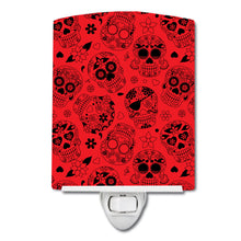 Load image into Gallery viewer, Day of the Dead Orange Ceramic Night Light BB5119CNL