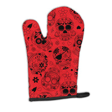 Load image into Gallery viewer, Day of the Dead Orange Oven Mitt BB5119OVMT