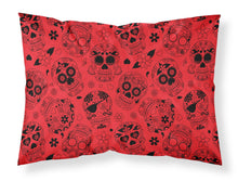 Load image into Gallery viewer, Day of the Dead Orange Fabric Standard Pillowcase – Artistic Decorative Front, White Back BB5119PILLOWCASE