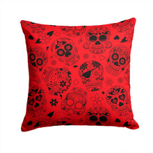 Load image into Gallery viewer, Day of the Dead Orange Throw Pillow - 14x14 Decorative Pillow – Art for Your Home &amp; Patio BB5119PW1414
