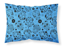 Load image into Gallery viewer, Day of the Dead Red Fabric Standard Pillowcase – Artistic Decorative Front, White Back BB5120PILLOWCASE