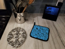 Load image into Gallery viewer, Day of the Dead Red Pot Holders - Set of 2 - Heat-Resistant Kitchen Essentials BB5120PTHD