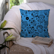 Load image into Gallery viewer, Day of the Dead Red Throw Pillow - 14x14 Decorative Pillow – Art for Your Home &amp; Patio BB5120PW1414