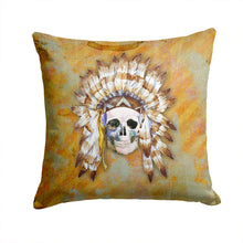 Load image into Gallery viewer, Day of the Dead Indian Skull Throw Pillow - 14x14 Decorative Pillow – Art for Your Home &amp; Patio BB5121PW1414