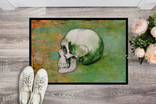 Load image into Gallery viewer, Day of the Dead Green Skull Doormat - 24x36 Decorative Floor Mat – Indoor/Outdoor Rug with Artistic Flair BB5122JMAT