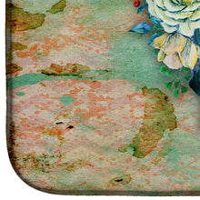 Load image into Gallery viewer, Day of the Dead Skull with Flowers Dish Drying Mat – Absorbent, Artistic Kitchen Essentials BB5124DDM