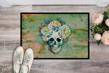 Load image into Gallery viewer, Day of the Dead Skull with Flowers Doormat - 18x27 Decorative Floor Mat – Indoor/Outdoor Rug with Artistic Flair BB5124MAT