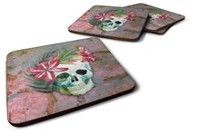 Load image into Gallery viewer, Day of the Dead Skull Flowers Foam Coaster  BB5125FC