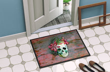 Load image into Gallery viewer, Day of the Dead Skull Flowers Doormat - 24x36 Decorative Floor Mat – Indoor/Outdoor Rug with Artistic Flair BB5125JMAT