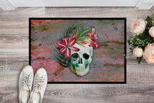 Load image into Gallery viewer, Day of the Dead Skull Flowers Doormat - 18x27 Decorative Floor Mat – Indoor/Outdoor Rug with Artistic Flair BB5125MAT