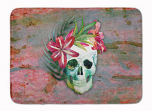 Load image into Gallery viewer, Day of the Dead Skull Flowers Machine Washable Memory Foam Mat BB5125RUG