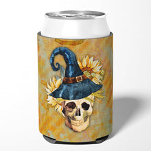 Load image into Gallery viewer, Day of the Dead Witch Skull  Can or Bottle Hugger BB5126CC