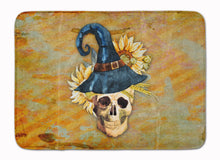 Load image into Gallery viewer, Day of the Dead Witch Skull Machine Washable Memory Foam Mat BB5126RUG