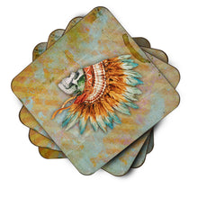Load image into Gallery viewer, Day of the Dead Indian Skull  Foam Coaster  BB5127FC