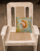 Load image into Gallery viewer, Day of the Dead Indian Skull  Fabric Decorative Pillow BB5127PW1818