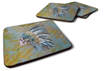 Load image into Gallery viewer, Day of the Dead Indian Chief Skull  Foam Coaster  BB5128FC