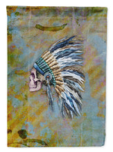 Load image into Gallery viewer, Day of the Dead Indian Chief Skull  Garden Flag - Outdoor Decorative Yard Flag BB5128GF