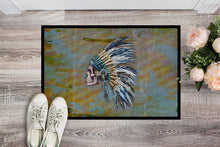 Load image into Gallery viewer, Day of the Dead Indian Chief Skull  Doormat - 24x36 Decorative Floor Mat – Indoor/Outdoor Rug with Artistic Flair BB5128JMAT