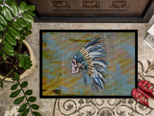 Load image into Gallery viewer, Day of the Dead Indian Chief Skull  Doormat - 24x36 Decorative Floor Mat – Indoor/Outdoor Rug with Artistic Flair BB5128JMAT