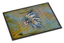 Load image into Gallery viewer, Day of the Dead Indian Chief Skull  Doormat - 24x36 Decorative Floor Mat – Indoor/Outdoor Rug with Artistic Flair BB5128JMAT