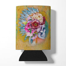 Load image into Gallery viewer, Day of the Dead Flowers Skull  Can or Bottle Hugger BB5129CC