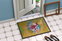 Load image into Gallery viewer, Day of the Dead Flowers Skull  Doormat - 24x36 Decorative Floor Mat – Indoor/Outdoor Rug with Artistic Flair BB5129JMAT