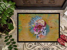 Load image into Gallery viewer, Day of the Dead Flowers Skull  Doormat - 18x27 Decorative Floor Mat – Indoor/Outdoor Rug with Artistic Flair BB5129MAT