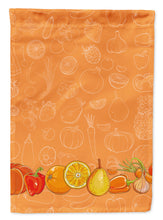 Load image into Gallery viewer, Fruits and Vegetables in Orange Garden Flag - Outdoor Decorative Yard Flag BB5131GF