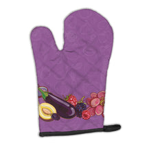 Load image into Gallery viewer, Fruits and Vegetables in Purple Oven Mitt BB5132OVMT