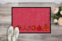 Load image into Gallery viewer, Fruits and Vegetables in Red Doormat - 24x36 Decorative Floor Mat – Indoor/Outdoor Rug with Artistic Flair BB5133JMAT