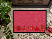 Load image into Gallery viewer, Fruits and Vegetables in Red Doormat - 24x36 Decorative Floor Mat – Indoor/Outdoor Rug with Artistic Flair BB5133JMAT