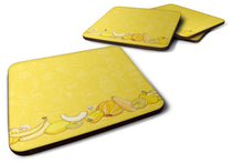 Load image into Gallery viewer, Fruits and Vegetables in Yellow Foam Coaster  BB5134FC