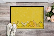 Load image into Gallery viewer, Fruits and Vegetables in Yellow Doormat - 18x27 Decorative Floor Mat – Indoor/Outdoor Rug with Artistic Flair BB5134MAT
