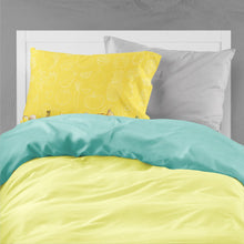 Load image into Gallery viewer, Fruits and Vegetables in Yellow Fabric Standard Pillowcase – Artistic Decorative Front, White Back BB5134PILLOWCASE