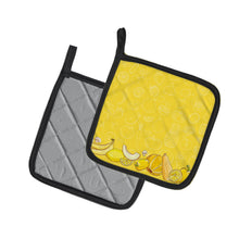 Load image into Gallery viewer, Fruits and Vegetables in Yellow Pot Holders - Set of 2 - Heat-Resistant Kitchen Essentials BB5134PTHD