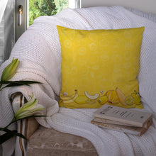 Load image into Gallery viewer, Fruits and Vegetables in Yellow Throw Pillow - 14x14 Decorative Pillow – Art for Your Home &amp; Patio BB5134PW1414