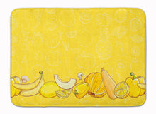 Load image into Gallery viewer, Fruits and Vegetables in Yellow Machine Washable Memory Foam Mat BB5134RUG