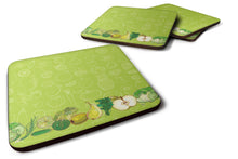 Load image into Gallery viewer, Fruits and Vegetables in Green Foam Coaster  BB5135FC