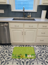 Load image into Gallery viewer, Fruits and Vegetables in Green Machine Washable Memory Foam Mat BB5135RUG