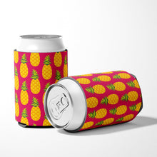 Load image into Gallery viewer, Pineapples on Pink Can or Bottle Hugger BB5136CC
