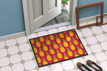 Load image into Gallery viewer, Pineapples on Pink Doormat - 24x36 Decorative Floor Mat – Indoor/Outdoor Rug with Artistic Flair BB5136JMAT
