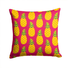 Load image into Gallery viewer, Pineapples on Pink Throw Pillow - 14x14 Decorative Pillow – Art for Your Home &amp; Patio BB5136PW1414