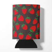 Load image into Gallery viewer, Strawberries on Gray Can or Bottle Hugger BB5137CC