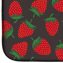Load image into Gallery viewer, Strawberries on Gray Dish Drying Mat – Absorbent, Artistic Kitchen Essentials BB5137DDM