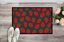 Load image into Gallery viewer, Strawberries on Gray Doormat - 24x36 Decorative Floor Mat – Indoor/Outdoor Rug with Artistic Flair BB5137JMAT