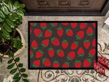 Load image into Gallery viewer, Strawberries on Gray Doormat - 24x36 Decorative Floor Mat – Indoor/Outdoor Rug with Artistic Flair BB5137JMAT