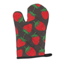 Load image into Gallery viewer, Strawberries on Gray Oven Mitt BB5137OVMT