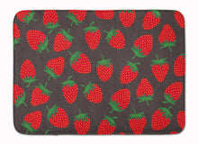 Load image into Gallery viewer, Strawberries on Gray Machine Washable Memory Foam Mat BB5137RUG
