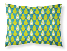 Load image into Gallery viewer, Pears on Green Fabric Standard Pillowcase – Artistic Decorative Front, White Back BB5138PILLOWCASE